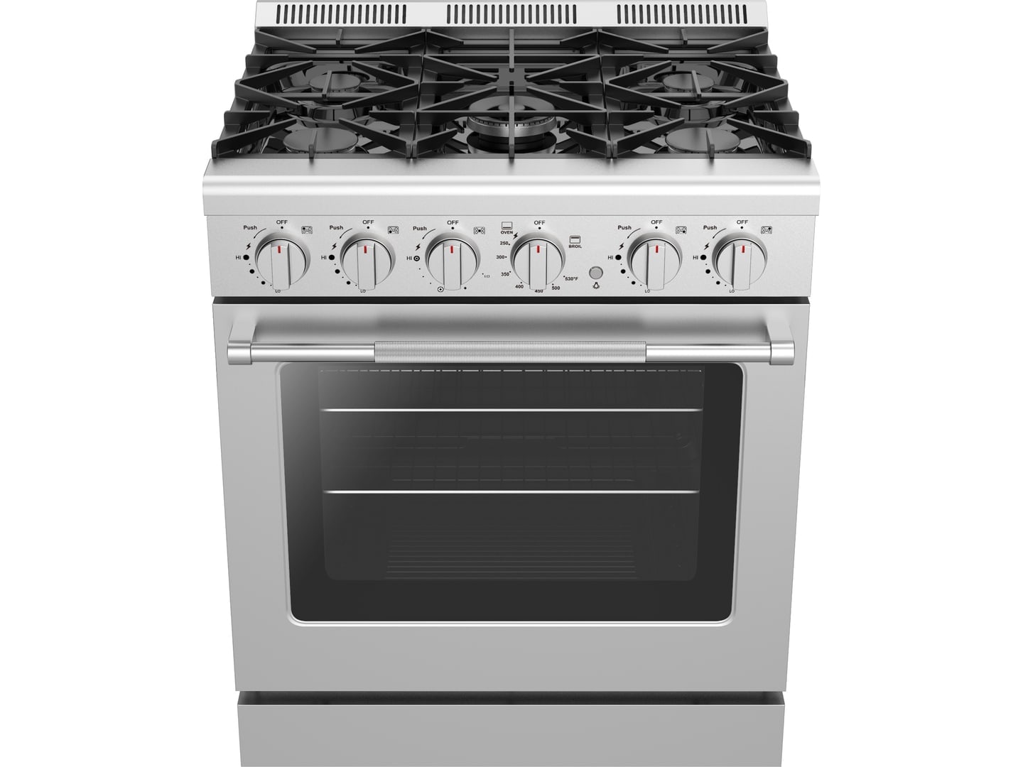 30" Five-Burner Gas Range main product visual